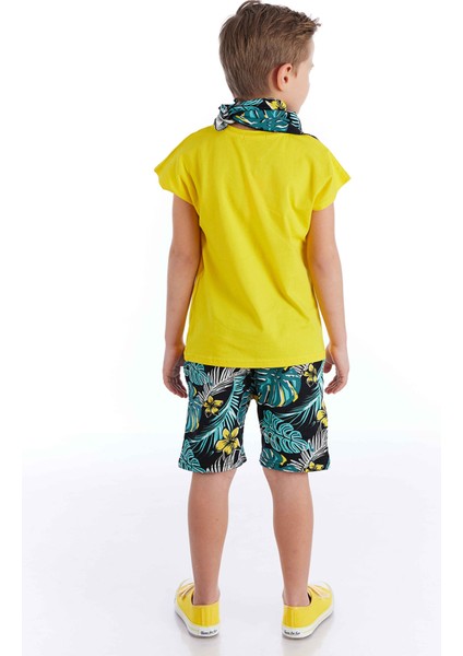 Hawai Korsan Erkek Çocuk T-Shirt Şort Bandana Takım fiyatları