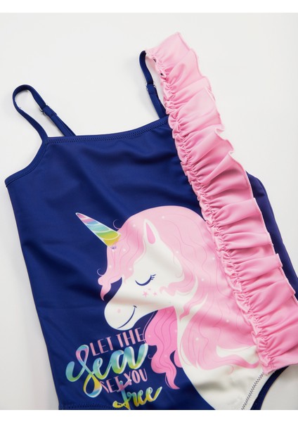 Fırfırlı Unicorn Kız Çocuk Mayo modelleri