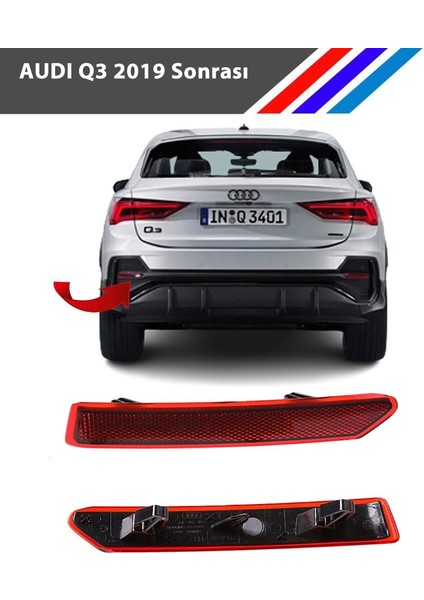 - Audi Q3 Arka Tampon Reflektörü Sol Taraf 219 Sonrası 83F945105B