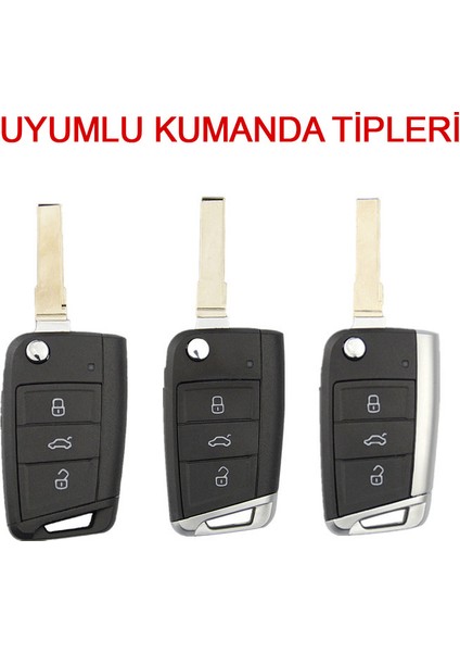 Tiguan Mk2 Anahtar Kılıfı Siyah - Tiguan Anahtar Kabı