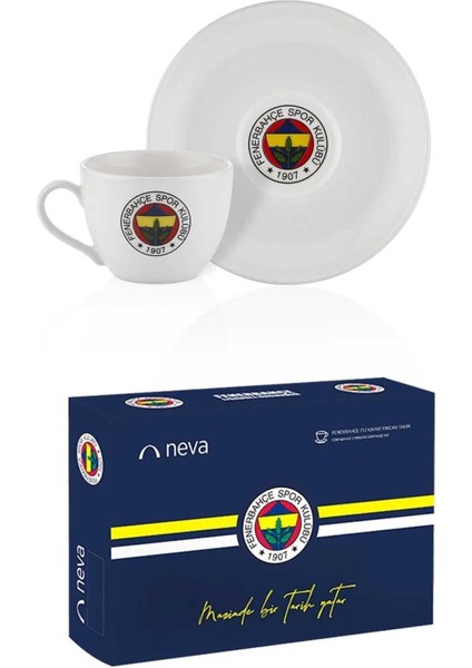 LİSANSLI FENERBAHÇE 2'Lİ PORSELEN ÇAY FİNCAN TAKIMI