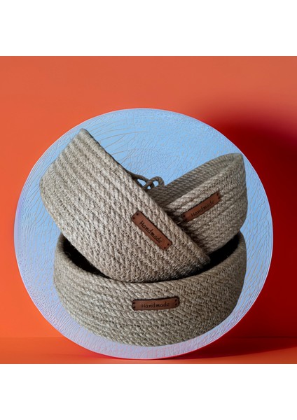 3'lü Hasır Sepet,düzenleyici,organizer