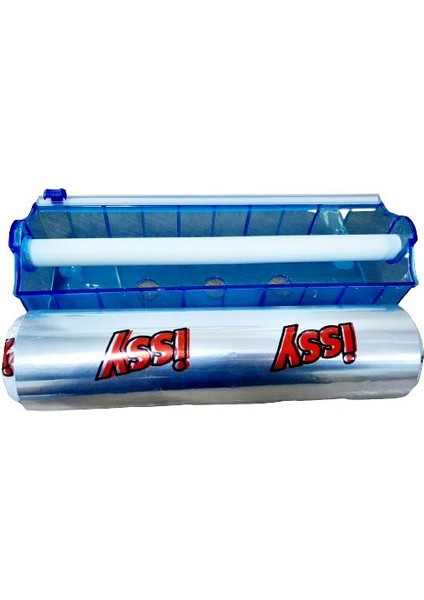 Sanayi Tip Uzun Metraj Alüminyum FOLYO30X110MT 14MIKRON+FOLYOLUK Kesim Aparatlı modelleri