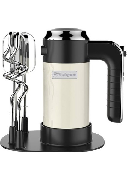 El Mikseri - Retro Series Hand Mixer Beyaz (Krem) WKHM250