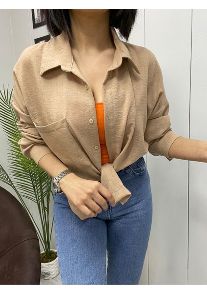 Kadın Oversize Keten Gömlek fiyatları