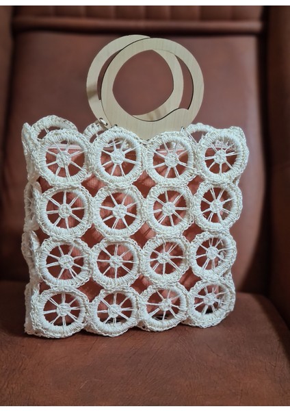 Hasır El Yapımı Tasarım Çanta