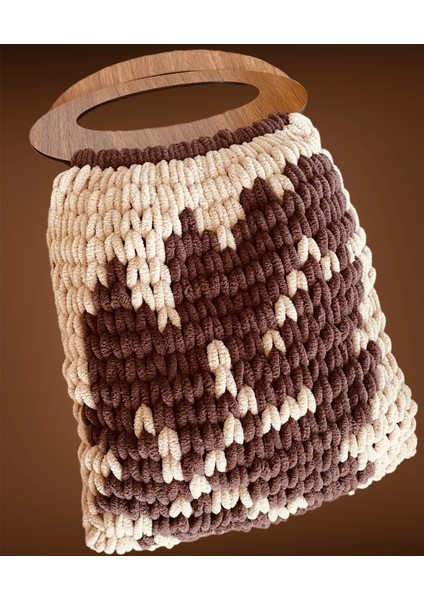 Çift Taraflı Örgü Peluş Çanta, Kışlık Çanta, Puffy Çanta fiyatları