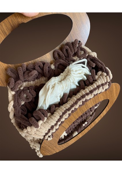 Çift Taraflı Örgü Peluş Çanta, Kışlık Çanta, Puffy Çanta modelleri