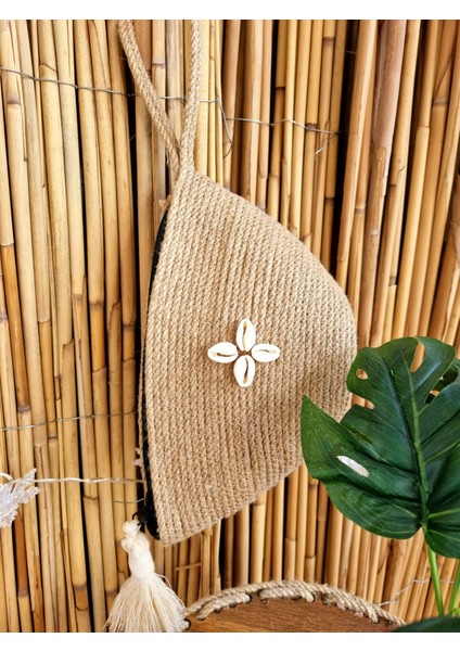 El Yapımı Hasır Püsküllü Fermuarlı Minibag, El Çantası, Mini Çanta fiyatları