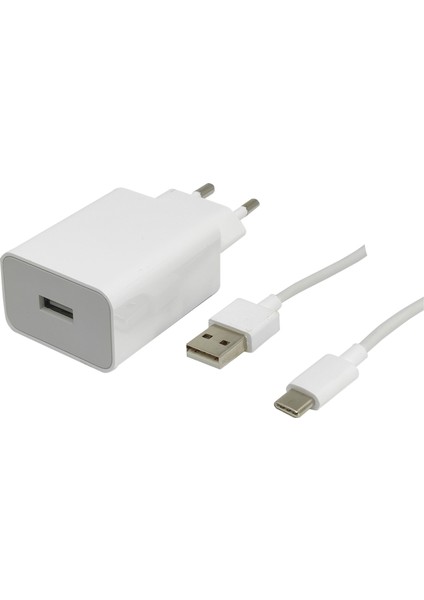 Xiaomi Note 10 18WORJINAL Şarj Aleti 18W 1 Çıkışlı 3000 Mah Type-C Kablo + Şarj Aleti+