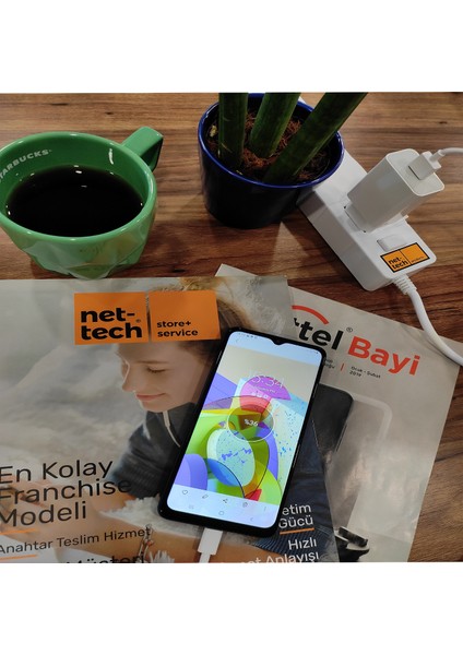 Xiaomi Note 10 18WORJINAL Şarj Aleti 18W 1 Çıkışlı 3000 Mah Type-C Kablo + Şarj Aleti+