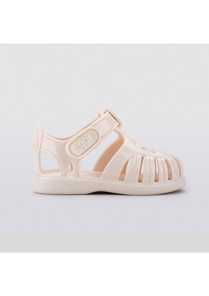 Tobby Gloss Kız Çocuk Fildişi Parlak Sandalet