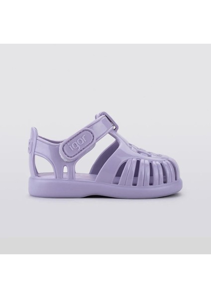 Tobby Gloss Kız Çocuk Lila Parlak Sandalet