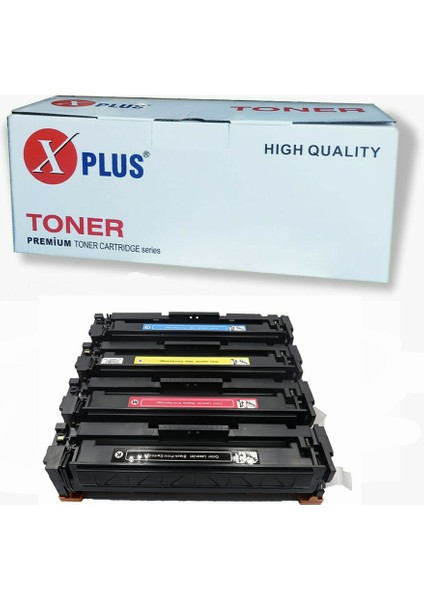 Hp 415A Çipli (W2030A-W2031A-W2032A-W2033A) Uyumlu 4 Renk Muadil Toner Seti 2400 Sayfa