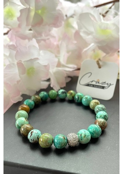 Afrika Turkaz (Firuze) Doğaltaş Kadın Bileklik