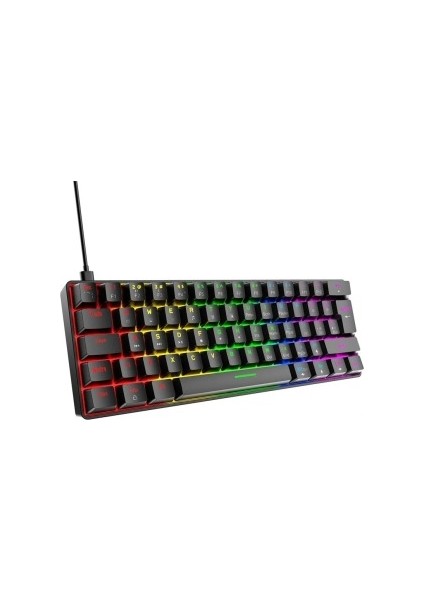 T60  Kırmızı Switch Rgb Klavye Kablolu Gaming Oyuncu Klavyesi