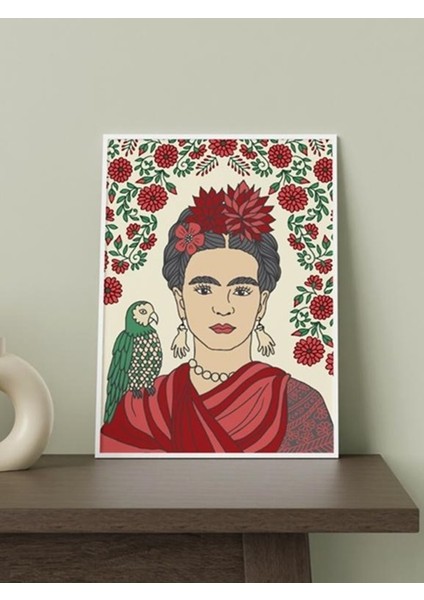 Kahlo Tasarımlı 24*33 cm 350 Gr. Kuşe Kağıt Poster PYTKPSTR011