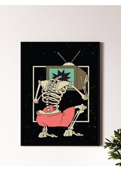 Kurukafa Skull Tasarımlı 24*33 cm 350 Gr. Kuşe Kağıt Poster PYTKPSTR026