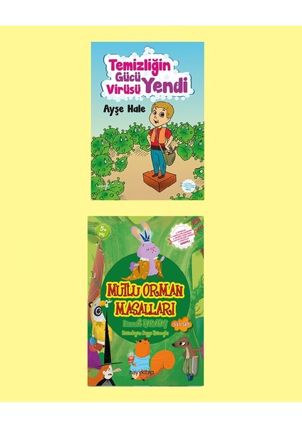 Mutlu Orman Masalları 5’li Set - Temizliğin Gücü Virüsü Yendi 2li Set