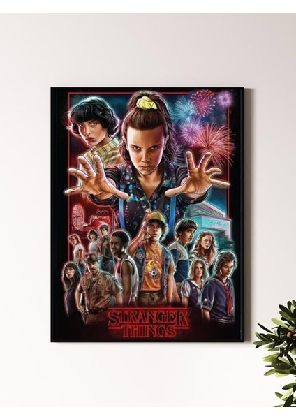 Stranger Things Tasarımlı 24*33 cm 350 Gr. Kuşe Kağıt Poster PYTKPSTR031