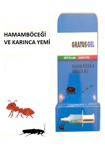 Gratus Hamamböceği ve Karınca Jeli 5 gr