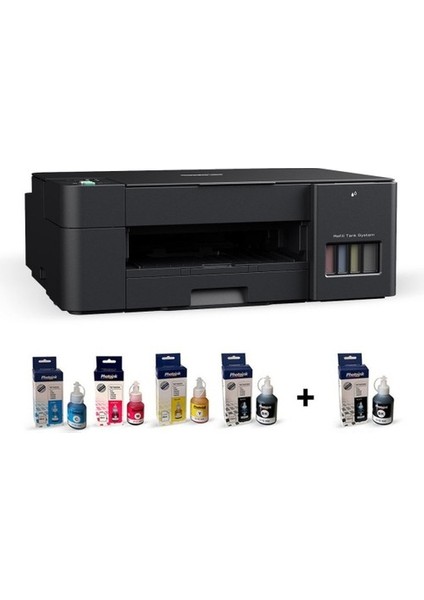 DCP-T420W Wi-Fi + Tarayıcı + Fotokopi Renkli Çok Fonksiyonlu Tanklı Mürekkep Püskürtmeli Yazıcı-Photoink Mürekkepli