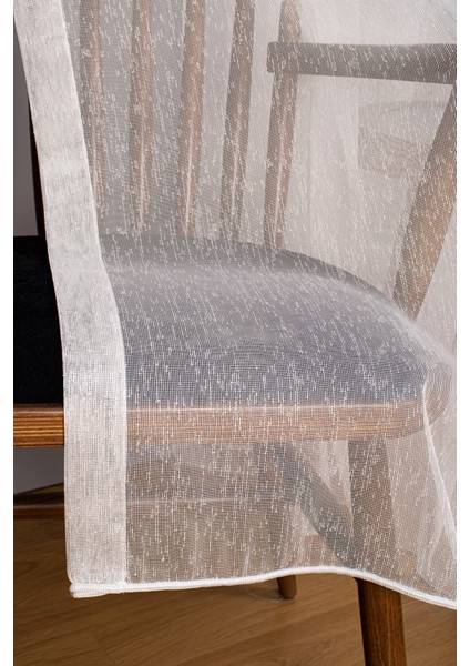 Taç Şantuk Kullanıma Hazır 1/2 Seyrek Pile Tül Perde Tek Kanat - Ekru 100 x 260 cm indirimleri