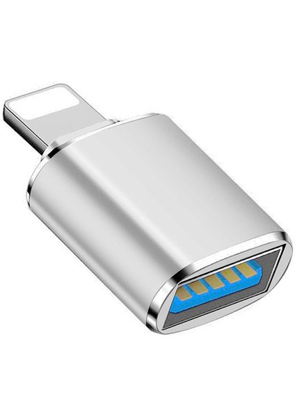 Iphone/ıpad Uyumlu Tak Çalıştır Gri USB Lightning Otg Adaptör Usb/flash Bellek/klavye/mouse Dönüştürücü