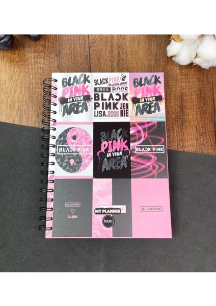 Black Pink Tasarımlı Konuşan Ajanda