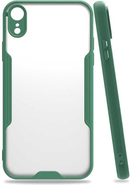 Apple Apple iPhone Xr 6.1 Kılıf Kamera Korumalı Ultra Ince Buzlu Mat Renkli Silikon Kapak(Parfe)