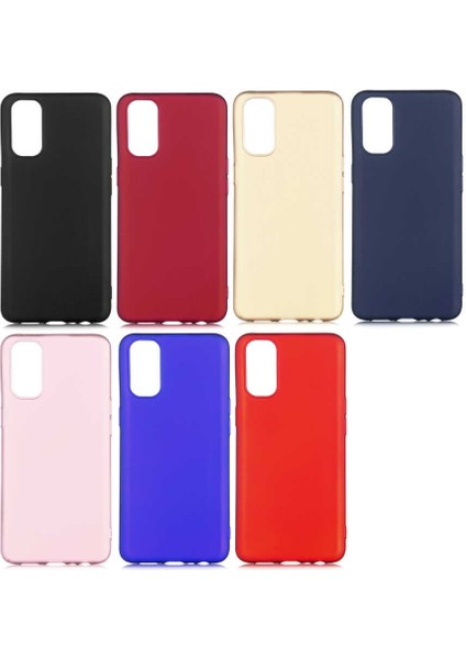 Oppo Reno 4 Kılıf Yumuşak Dokulu Soft Esnek Ince Mat Renkli Lüks Premier Silikon Kapak