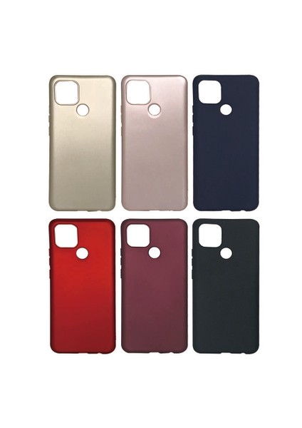 Oppo A15S Kılıf Yumuşak Dokulu Soft Esnek Ince Mat Renkli Lüks Premier Silikon Kapak