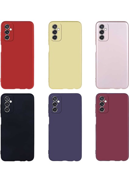 Samsung Galaxy M52 Kılıf Yumuşak Dokulu Soft Esnek Ince Mat Renkli Lüks Premier Silikon Kapak modelleri