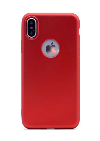 Apple Apple iPhone x Kılıf Yumuşak Dokulu Soft Esnek Ince Mat Renkli Lüks Premier Silikon Kapak