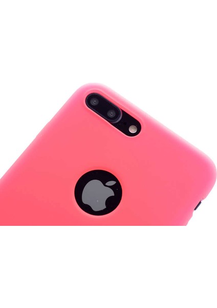 Apple Apple iPhone 8 Plus Kılıf Yumuşak Dokulu Soft Esnek Ince Mat Renkli Lüks Premier Silikon Kapak