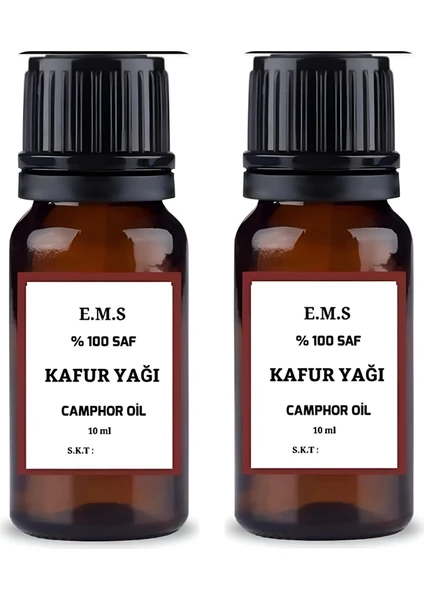 %100 Saf Kafur Uçucu Yağı 10 ml ( 2 Adet 2 x 10ML )