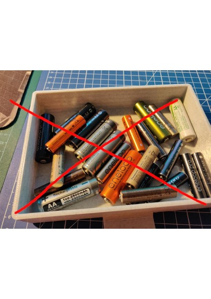 Pil Organizatörü Plastik Aparat