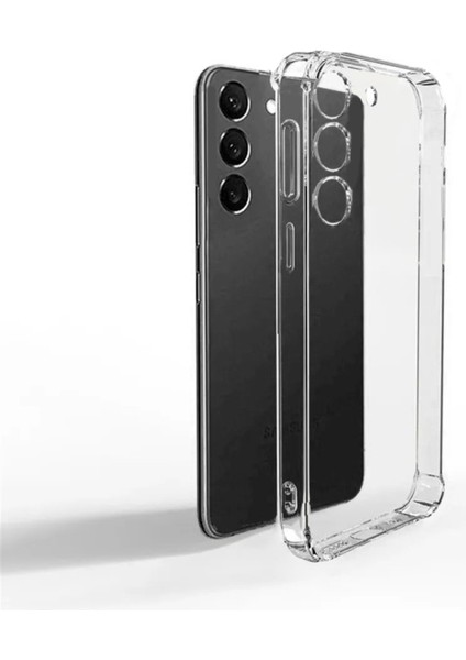 Samsung Galaxy S23 Kılıf Şeffaf Anti Şok Kamera Korumalı Telefon Kılıfı Kapak