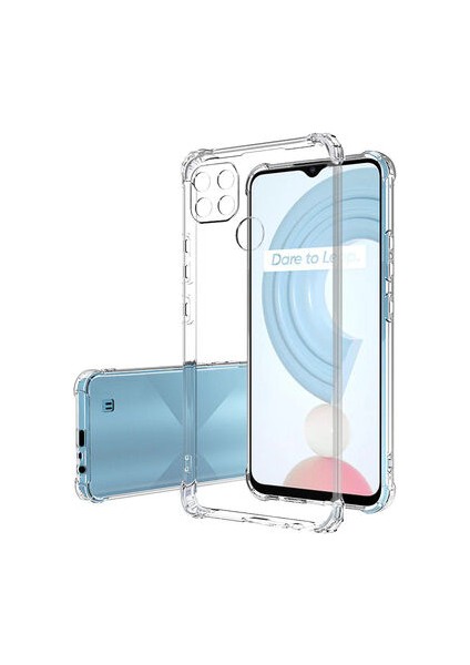 Realme C21Y Kılıf Şeffaf Anti Şok Kamera Korumalı Telefon Kılıfı Kapak