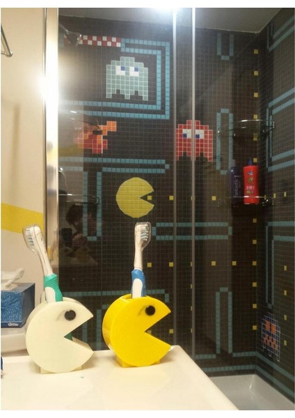Pacman Diş Fırçası Veya Kalem Tutucu Plastik Aparat fiyatları