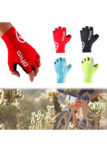 1 Çift Bisiklet Eldiveni Yarım Parmak Nefes Alabilir Kaymaz Darbeye Dayanıklı Binicilik Eldivenleri (Yurt Dışından) fiyatları