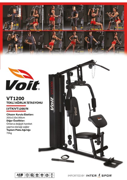 VT1200 Ağırlık Istasyonu Homegym 2023