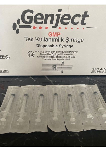 2 ml 3parça 21G 0.80X38MM Enjektör - 250Lİ