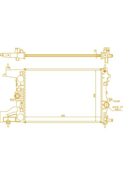 Astra J- 1.4i/1.6i/1.8i 09- 1300299 mt 580*388*16