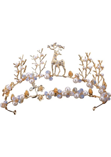 Tiara Kaçakları Başlıklar Peri Maldi Prenses Crown Pageant Cadılar Bayramı Tarzı G Için (Yurt Dışından) fiyatları