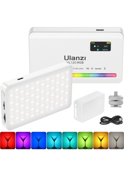 VL120 Rgb LED Kamera Işığı - Beyaz (Yurt Dışından) fiyatları