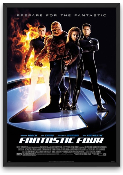 Çerçeveli Fantastic Four Tablo & Fantastik Dörtlü Tablo & Fantastik Dörtlü Afiş Tablo MLKNKM1