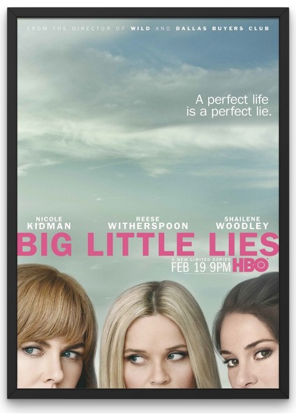 Çerçeveli Big Little Lies Tablosu & Big Little Lies Afişi Tablosu DFKNKM1