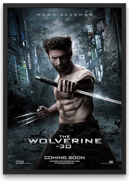 Çerçeveli Wolverine Tablosu & The Wolverine Tablosu & Çerçeveli X Men Tablosu MLKNKM1