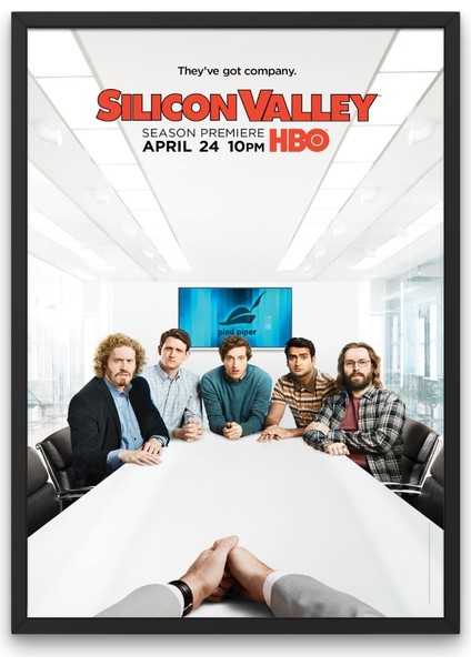 Çerçeveli Silicon Valley Tablosu & Silicon Valley Afişi Tablosu DFKNKM1